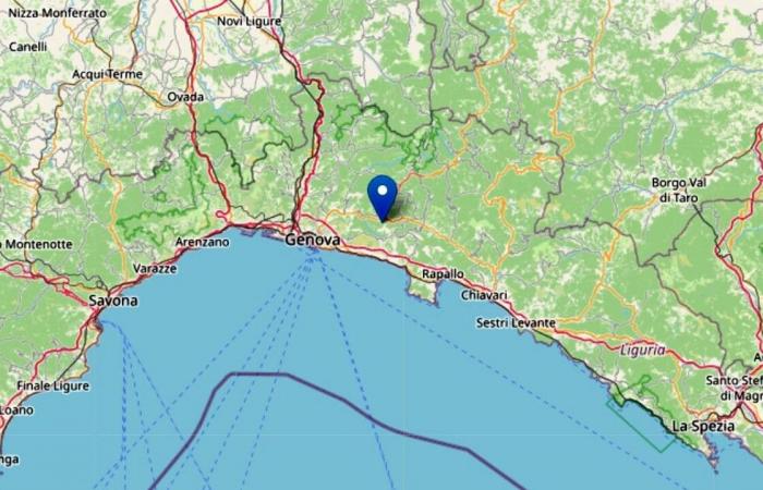 Tremblement de terre à Gênes les 22 et 23 septembre 2022, trois tremblements dans la nuit