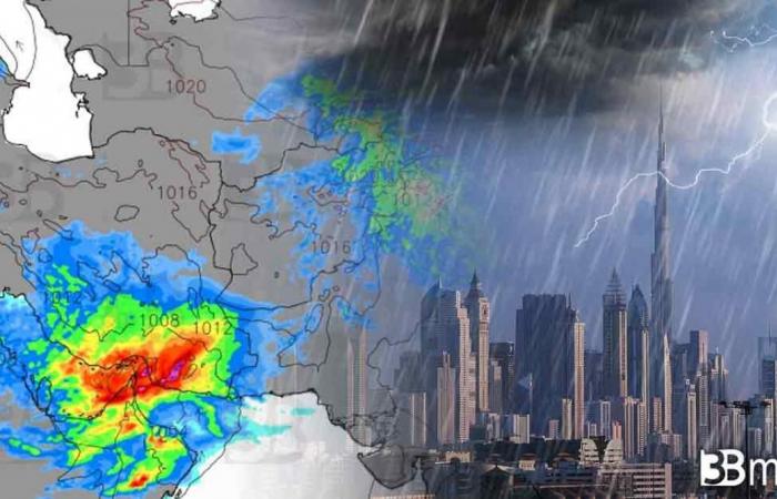 Bulletin météo. Emirats Arabes Unis, mauvais temps exceptionnel avec de forts orages ; Inondations et grêle entre Dubaï et Abu Dhabi