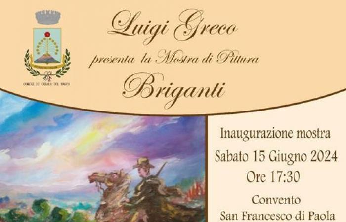 Brigandage au Casali de Cosenza dans l’exposition de peintures du maître grec