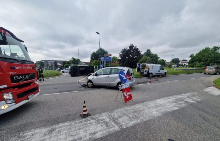 Accident à Osnago, deux blessés