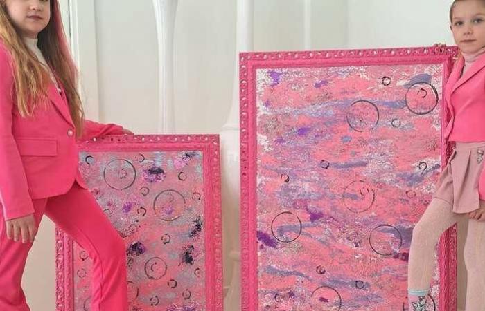 L’art en famille. Adèle et Vittoria, peintres jumelles à 7 ans : “Peindre, c’est amusant pour nous”