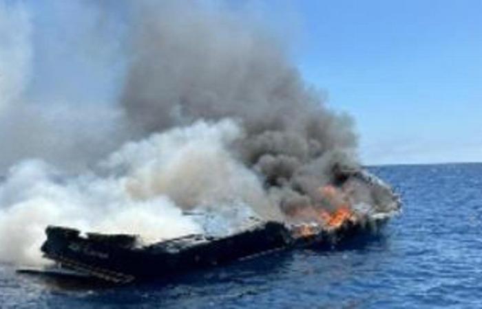 Stefania Craxi et Marco Bassetti ont été sauvés hier de l’incendie du bateau (qui a ensuite coulé) sur l’Île d’Elbe