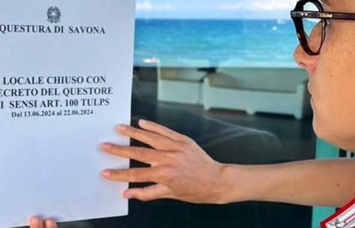 Le commissaire de police de Savone ferme la discothèque Riviera pendant 10 jours en raison de bagarres