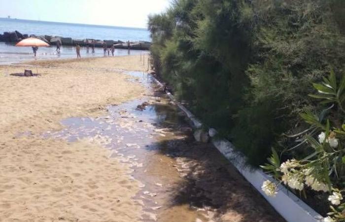 Égout dans la mer : La municipalité interdit la baignade sur la côte de Crotone jusqu’au cimetière