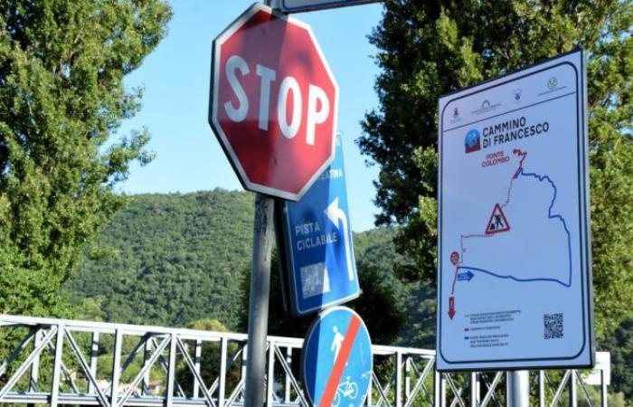 Fermeture du pont de Turano, Cammino di Francesco bloqué, mais il existe un itinéraire alternatif. Voici lequel