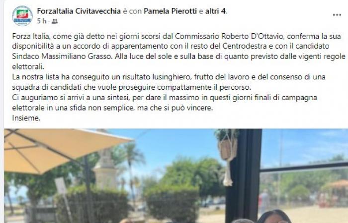 Civitavecchia – Élections, Forza Italia revient à la maison du “Père”