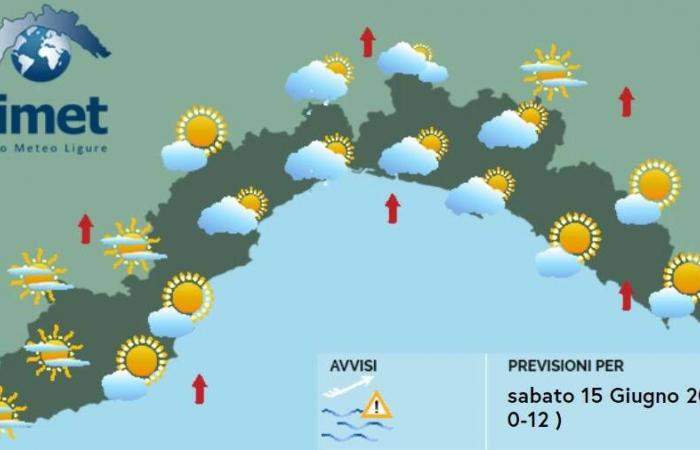 Météo, temps encore variable en Ligurie avec des nuages ​​et des vents forts mais pas de pluie
