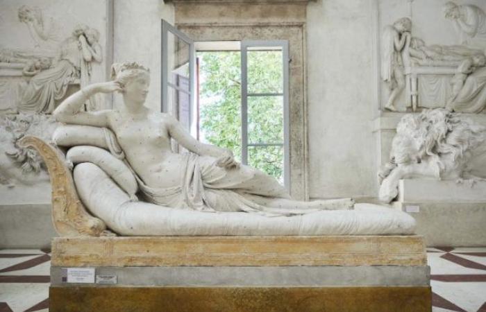Possagno (Trévise) – Le touriste responsable de l’endommagement du modèle en plâtre de Paolina Borghese a été identifié