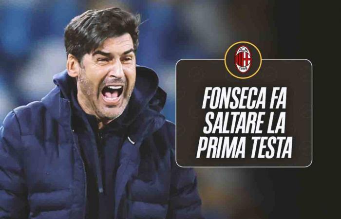 Fonseca se fait exploser la première tête : adieu immédiat à Milan
