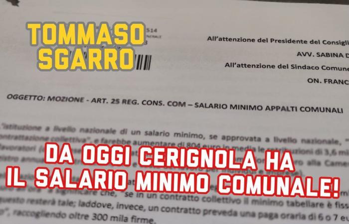 Salaire minimum municipal, Sgarro : « Une question de dignité, une bataille de civilisation »