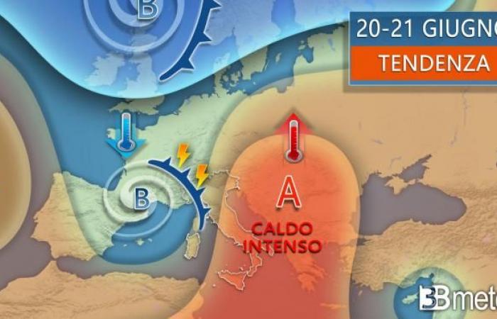 L’été astronomique commence avec les grandes chaleurs en Italie, puis le risque de fortes tempêtes. « 3B Météo