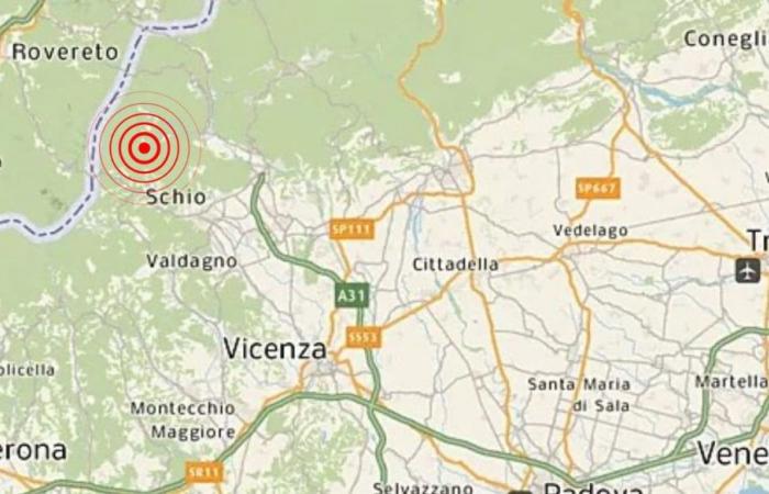 Séisme en Vénétie avec épicentre à Posina, dans la province de Vicence : choc de magnitude 2,9