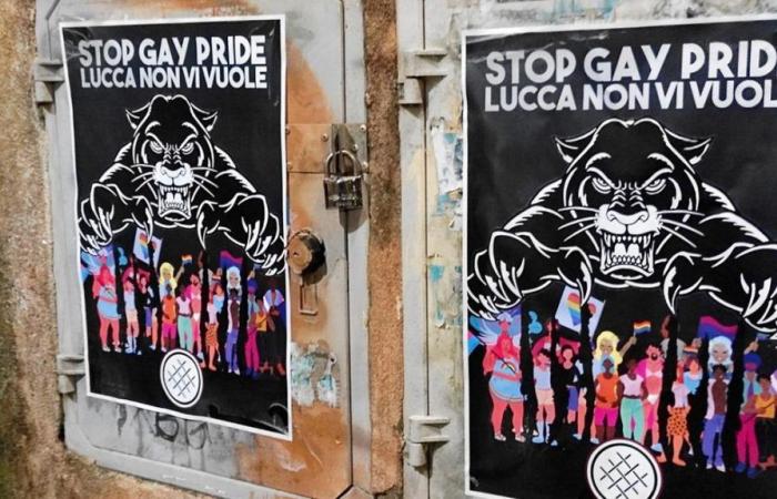 Flyers contre la Tuscany Pride à Lucques : c’est l’extrême droite qui parle