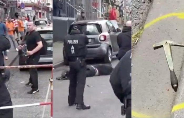 la police tire sur un homme avec une hache. Des supporters néerlandais attaqués