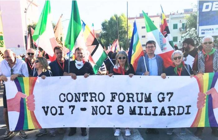 Le commissaire de police de Brindisi commente la marche de protestation contre le G7
