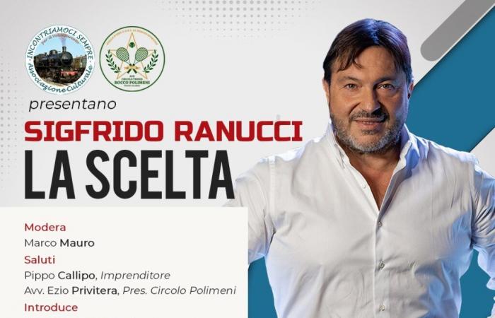 Le livre “La Scelta” de Sigfrido Ranucci arrive à Reggio de Calabre