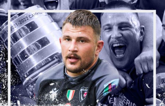 Damiano Borean, pilier champion d’Italie, à Mogliano rugby