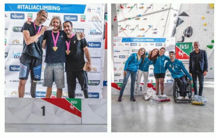Escalade sportive: les nouveaux champions italiens de parapente couronnés à Reggio Emilia