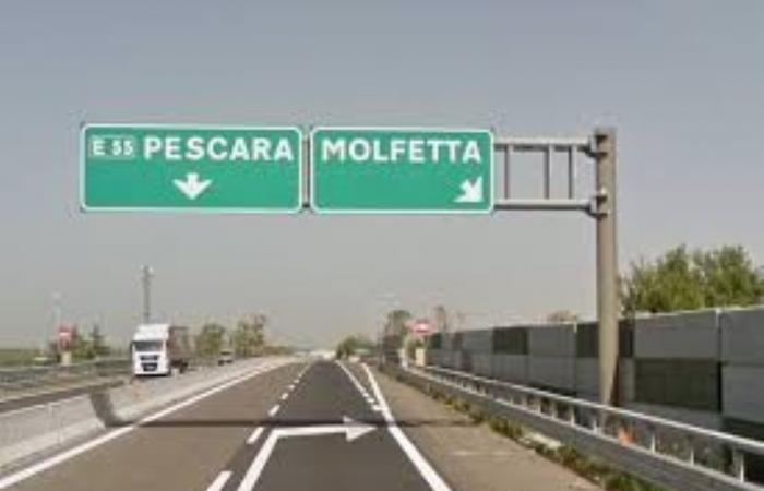 A14 Bologne-Tarante : fermetures nocturnes des tronçons : Bitonto-Molfetta et Molfetta Trani