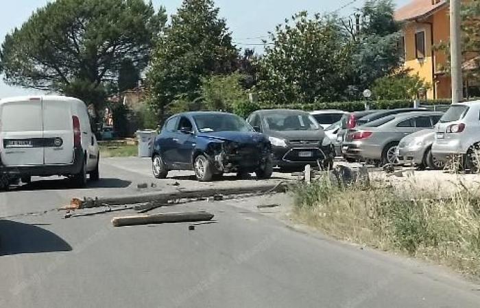 Accident de la route à Latina : un jeune automobiliste impliqué dans un dérapage désastreux