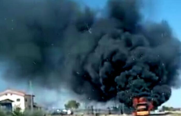Foggia, un bus prend feu : il n’y a pas de blessés