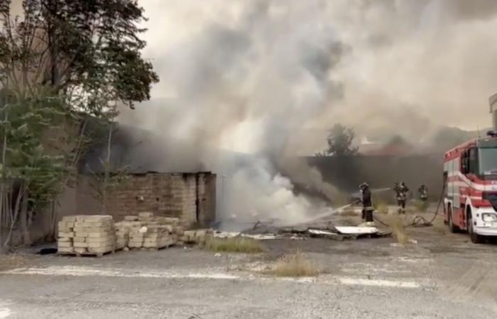 GUIDONIA – Une montagne de déchets en feu, l’incendie de la zone industrielle est éteint
