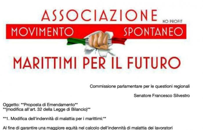Le syndicat CSLE et l’Association Maritimers for the Future après avoir rencontré le sénateur Francesco Silvestro.