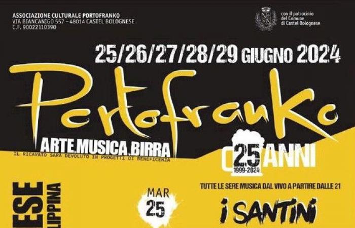 Portofranko revient du 25 au 29 juin 2024 au Prato della Filippina • [Castel Bolognese news]