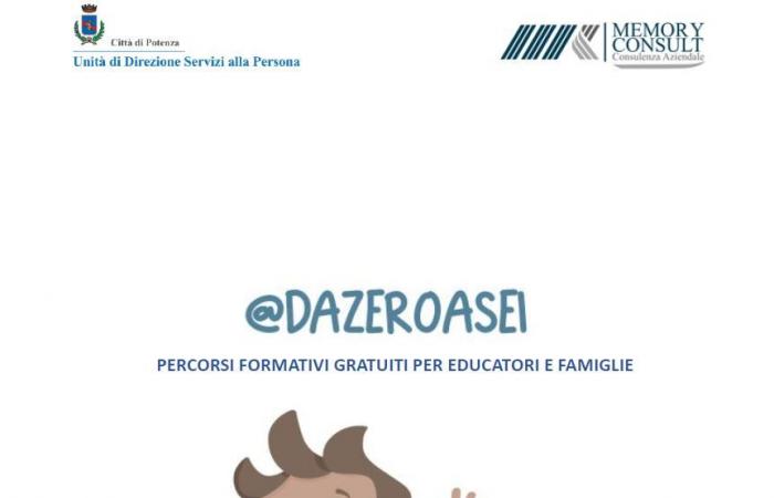 Ouverture des inscriptions pour le deuxième cycle de formations gratuites ‘Projet @DAZEROASEI’ – Commune de Potenza