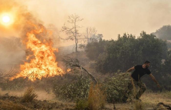 Grèce, 62 incendies se sont déclarés ces dernières 24 heures : alerte maximale déclarée. Plus de 50 pompiers au travail