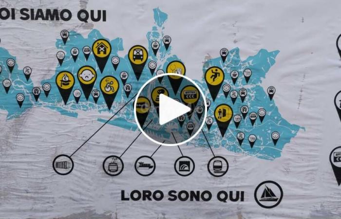 “Corruption et exploitation”, la carte du “Système Ligurie” à Caricamento : le flash mob de l’opposition sociale