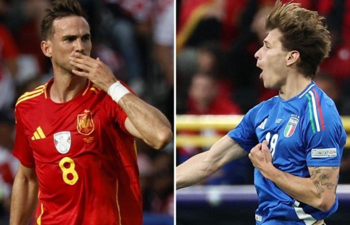 Italie-Espagne, Barella et Fabian Ruiz décisifs dès leurs débuts : chiffres comparés