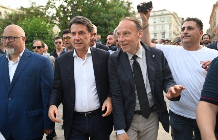 Élections municipales 2024, Giuseppe Conte à Avellino : « Administration transparente avec Gengaro »