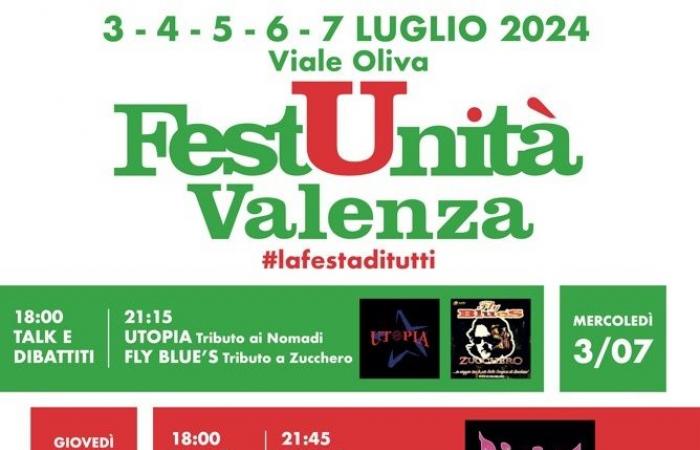 FestUnità Valenza revient du 3 au 7 juillet, cinq soirées de musique, bonne nourriture, réflexion sociale