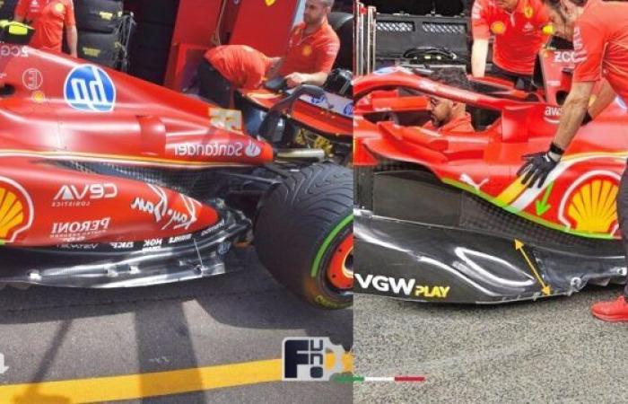 F1 – F1, Ferrari : le nouveau fond améliore la structure tourbillonnante vers le diffuseur