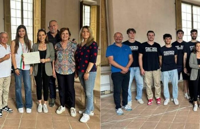 Piacenza Basket Club et Aurora Avesani reçus par le maire Tarasconi et le conseiller Dadati