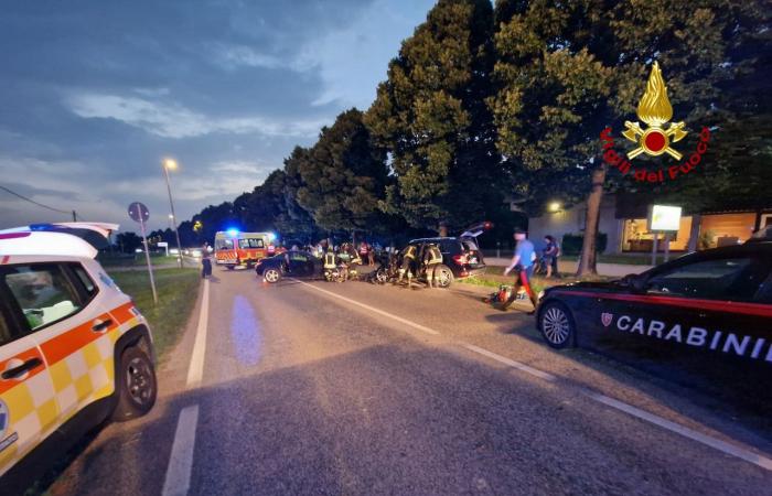 Grave accident à Fontanelle : cinq blessés dans une collision frontale | Aujourd’hui Trévise | Nouvelles