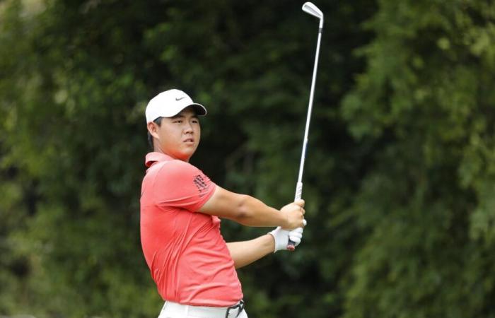 Golf, parcours fabuleux de Tom Kim qui prend la tête du Travelers Championship