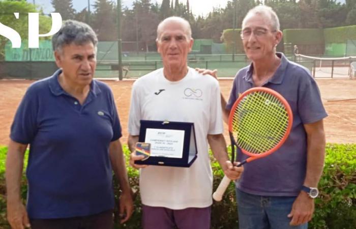 Tennis, au seuil des 70, septième victoire au Championnat sicilien des vétérans pour Giuseppe Cugno