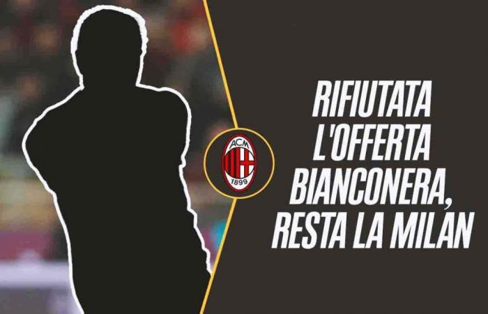 L’offre de la Juventus a été rejetée : il préfère rester à Milan
