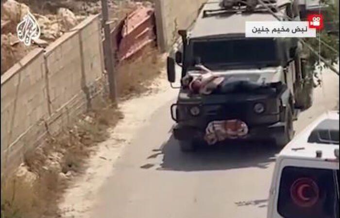 Guerre au Moyen-Orient, vidéo choquante d’un Palestinien blessé attaché au capot d’un véhicule blindé comme un bouclier humain – Moyen-Orient