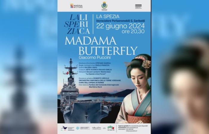 La Spezia, ce soir pour la première fois un navire militaire devient un opéra : le “Papillon” sur scène