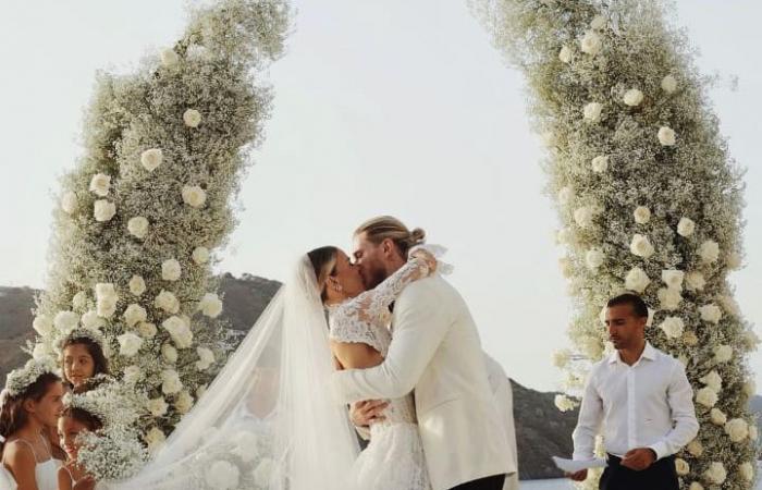 Diletta Leotta et Loris Karius se sont mariés hier à Vulcano. Galerie de photos du conte de fées vécu par les îles Éoliennes – Vetrina TV