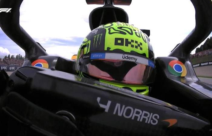 F1, Norris se moque de Verstappen en qualifications à Barcelone. Ferrari en troisième ligne