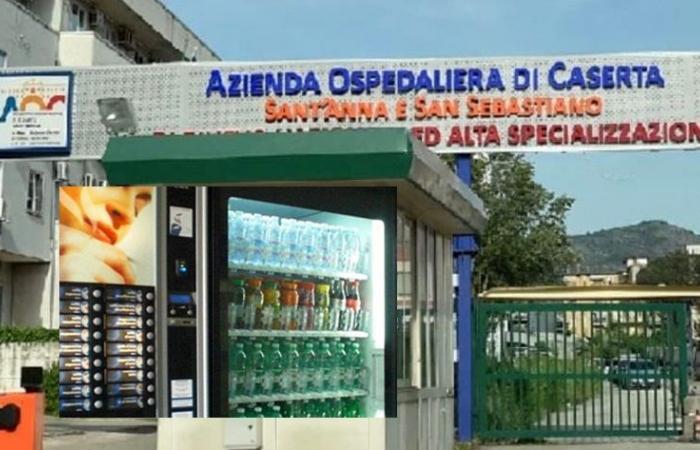 HÔPITAL DE CASERTE. Près de 250 mille euros pour les distributeurs de snacks et de boissons. Et le contrat “revient” à Casoria