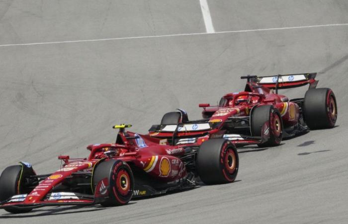 GP d’Espagne, désaccords chez Ferrari. Leclerc : «La manœuvre de Sainz était incorrecte». La réponse : «Je ne sais pas de quoi tu te plains» – Les photos