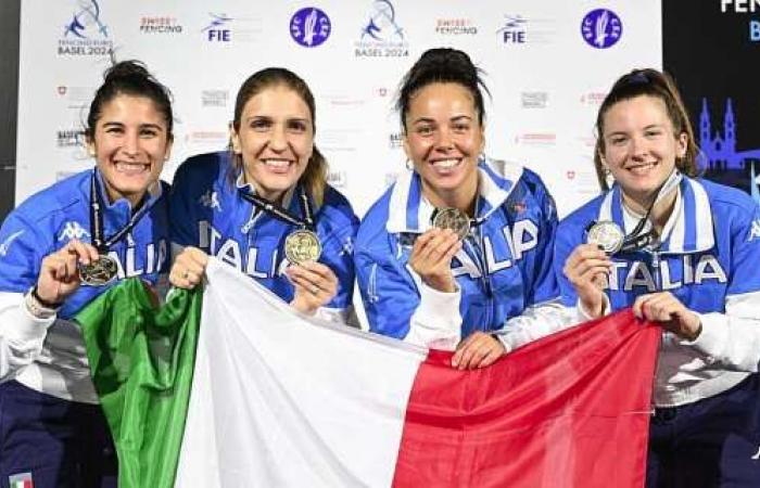 Francesca Palumbo de Potenza a remporté l’or au fleuret par équipe