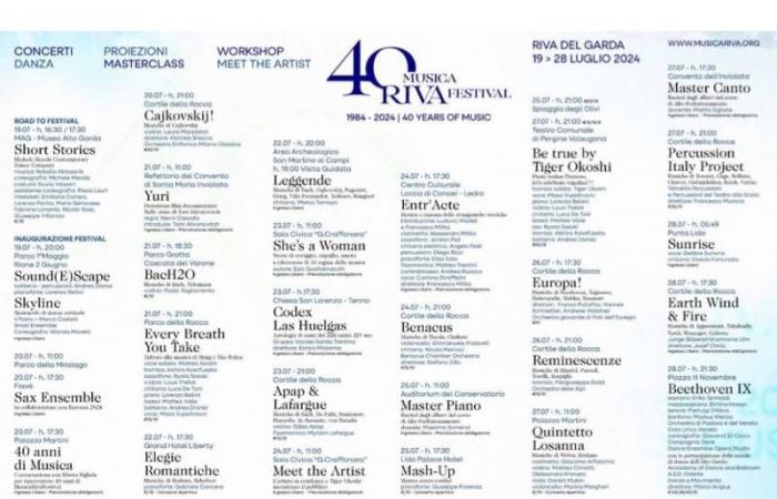 La 40ème édition du festival Musica Riva arrive
