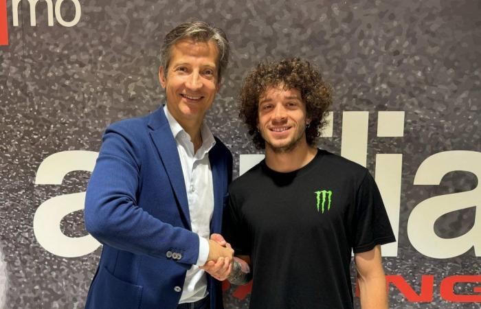 il sera le partenaire de Martin chez Aprilia lors du MotoGP 2025