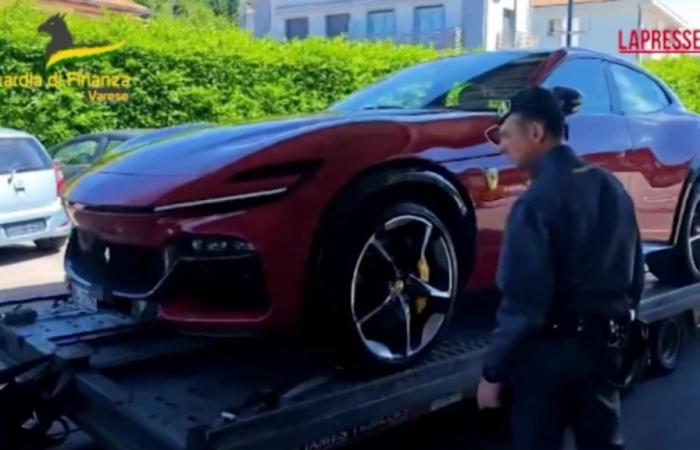 VIDEO Varese, Gdf et Adm saisissent Ferrari Purosangue d’une valeur de 400 mille euros